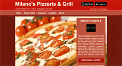 Desktop Screenshot of milanosphilly.com